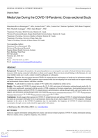 Media Use During the COVID-19 Pandemic: Cross-sectional Study