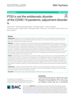PTSD is not the emblematic disorder of the COVID-19 pandemic; adjustment disorder is