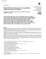 Mental Disorder Symptoms among Public Safety Personnel in Canada