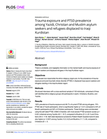 Trauma exposure and PTSD prevalence among Yazidi, Christian and Muslim asylum seekers and refugees displaced to Iraqi Kurdistan