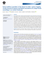 Rocky landform specialists of the Mount Isa Inlier: camera trapping reveals seasonal occupancy and habitat associations of a unique faunal assemblage in an ancient landscape