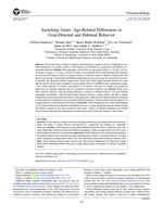 Switching gears: Age-related differences in goal-directed and habitual behavior