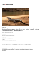 Nocturnal basking and deep diving may not be enough to keep crocodiles cool in a warming world