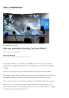 How are scientists tracking Cyclone Alfred?