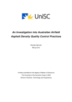 An Investigation into Australian Airfield Asphalt Density Quality Control Practices