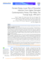 Females Display Lower Risk of Myocardial Infarction From Higher Estimated Cardiorespiratory Fitness Than Males: The Tromsø Study 1994-2014