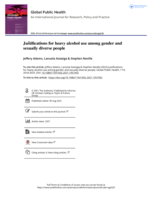 Justifications for heavy alcohol use among gender and sexually diverse people