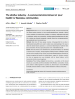 The alcohol industry-A commercial determinant of poor health for Rainbow communities