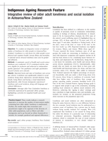 Integrative review of older adult loneliness and social isolation in Aotearoa/New Zealand