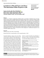 Loneliness in Men 60 Years and Over: The Association With Purpose in Life