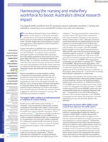 Harnessing the nursing and midwifery workforce to boost Australia's clinical research impact