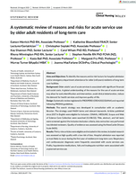A systematic review of reasons and risks for acute service use by older adult residents of long-term care