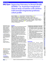 Improving Outcomes in Mental Health (IOMH)—an Australian longitudinal clinical study of families with children with neurodevelopmental problems: cohort profile