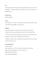 Annual Volume and Distribution of Physical Training in Norwegian Female Cross-Country Skiers and Biathletes: A Comparison Between Sports, Competition Levels, and Age Categories-The FENDURA Project