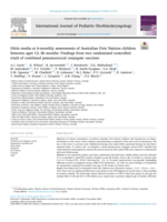 Otitis media at 6-monthly assessments of Australian First Nations children between ages 12-36 months: Findings from two randomised controlled trials of combined pneumococcal conjugate vaccines