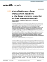 Cost-effectiveness of scar management post-burn: a trial-based economic evaluation of three intervention models