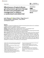 Effectiveness of topical silicone gel and pressure garment therapy for burn scar prevention and management in children: a randomized controlled trial