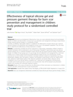 Effectiveness of topical silicone gel and pressure garment therapy for burn scar prevention and management in children: study protocol for a randomised controlled trial