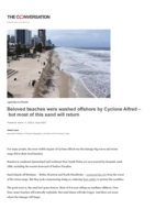 Beloved beaches were washed offshore by Cyclone Alfred – but most of this sand will return