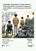 SUPPORTING YOUNG PEOPLE LEAVING CARE INTO YOUNG ADULTHOOD: The Outcomes Evaluation of Youth CONNECT, a Youth Homelessness Prevention Program