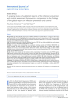 A scoping review of published reports of the infection prevention and control assessment framework: a comparison to the findings of the global report on infection prevention and control