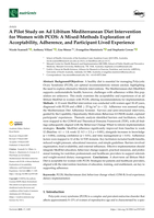 A Pilot Study on Ad Libitum Mediterranean Diet Intervention for Women with PCOS: A Mixed-Methods Exploration of Acceptability, Adherence, and Participant Lived Experience