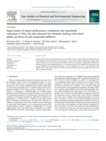 Improvement of engine performance, combustion and remarkable reductions in NOx, CO and unburned HC emissions fuelling with mixed plastic pyrolysis oil and oxygenated additives