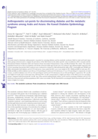 Anthropometric cut-points for discriminating diabetes and the metabolic syndrome among Arabs and Asians: the Kuwait Diabetes Epidemiology Program