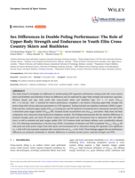 Sex Differences in Double Poling Performance: The Role of Upper-Body Strength and Endurance in Youth Elite Cross-Country Skiers and Biathletes