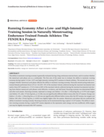 Running Economy After a Low- and High-Intensity Training Session in Naturally Menstruating Endurance-Trained Female Athletes: The FENDURA Project