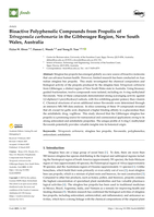 Bioactive Polyphenolic Compounds from Propolis of Tetragonula carbonaria in the Gibberagee Region, New South Wales, Australia