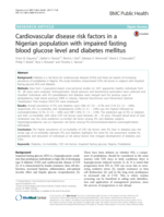 Cardiovascular disease risk factors in a Nigerian population with impaired fasting blood glucose level and diabetes mellitus