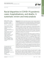 Racial disparities in COVID-19 pandemic cases, hospitalisations, and deaths: A systematic review and meta-analysis