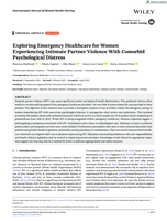 Exploring Emergency Healthcare for Women Experiencing Intimate Partner Violence With Comorbid Psychological Distress