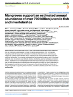 Mangroves support an estimated annual abundance of over 700 billion juvenile fish and invertebrates