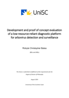 Development and proof of concept evaluation of a low-resourcereliant diagnostic platform for arbovirus detection and surveillance