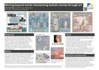 Moving beyond words: (re)claiming Autistic stories through art
