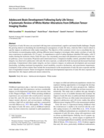 Adolescent Brain Development Following Early Life Stress: A Systematic Review of White Matter Alterations from Diffusion Tensor Imaging Studies
