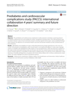 Prediabetes and cardiovascular complications study (PACCS): international collaboration 4&nbsp;years’ summary and future direction