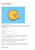 Here’s why you should (almost) never use a pie chart for your data
