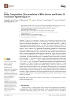 Body Composition Characteristics of Elite Senior and Under 23 Australian Sprint Kayakers