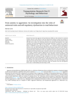 From anxiety to aggression: An investigation into the roles of antisocial traits and self-regulatory dysfunction in road behaviours