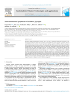 Nano-mechanical properties of diabetic glycogen