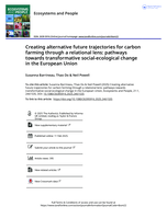 Creating alternative future trajectories for carbon farming through a relational lens: pathways towards transformative social-ecological change in the European Union
