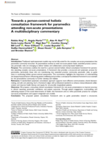 Towards a person-centred holistic consultation framework for paramedics attending non-acute presentations: A multidisciplinary commentary