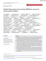 Benthic Observation Survey System (BOSS) for surveys of marine benthic habitats