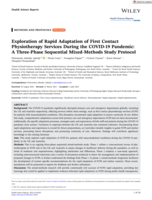 Exploration of Rapid Adaptation of First Contact Physiotherapy Services During the COVID-19 Pandemic: A Three-Phase Sequential Mixed-Methods Study Protocol