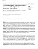 Cognitive Orientation to Daily Occupational Performance (CO-OP) in Parkinson's: Randomized Trial Findings