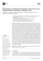 Quantifying Land Subsidence Probability and Intensity Using Weighted Bayesian Modeling in Shanghai, China