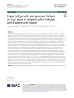 Impact of genetic and genomic factors on host traits in striped catfish infected with Edwardsiella ictaluri